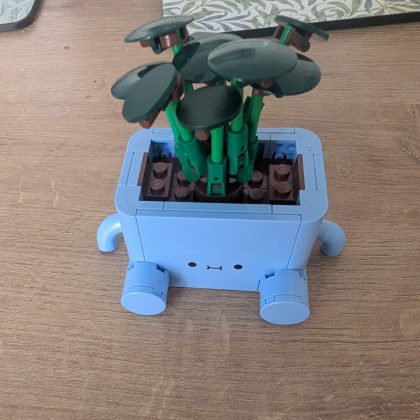 Example of a finished LEGO build used as a reference